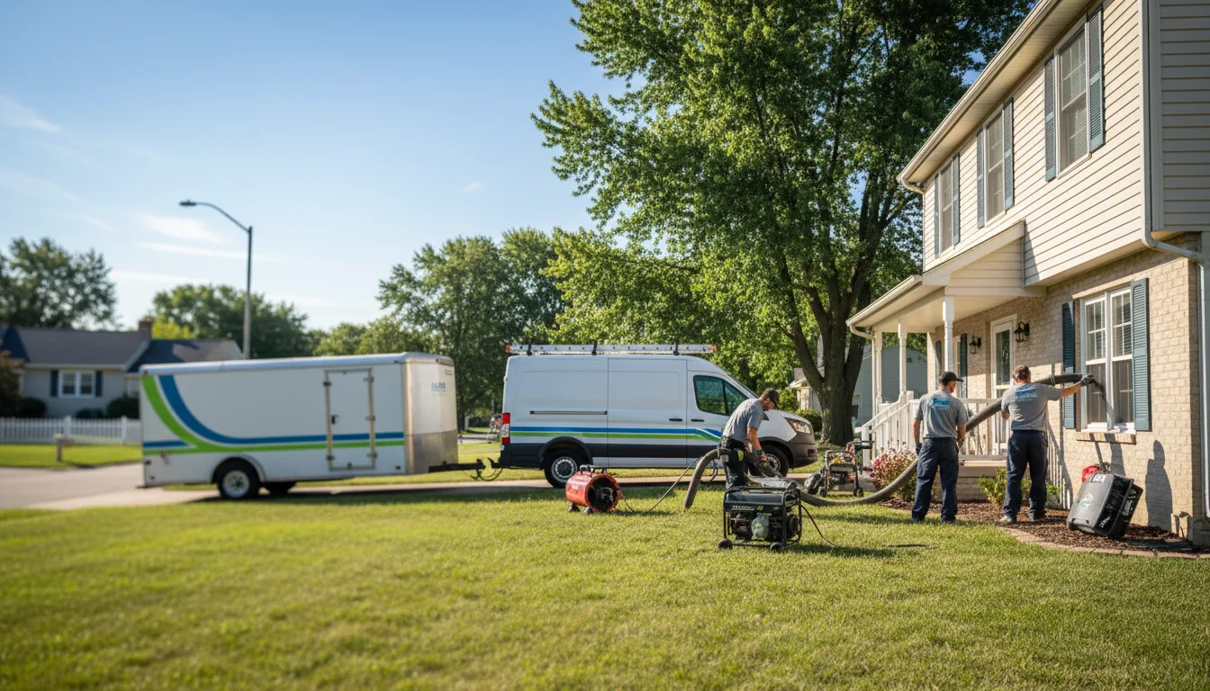 Flooded Basement Restoration And Cleanup With Repair in Sturtevant, WI near me